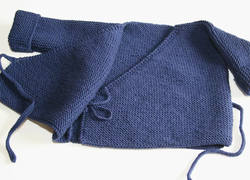 Babystrickset für Neugeborene dunkelblau