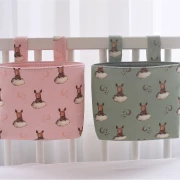 rosa oder grüne Lenkertasche mit Haasen