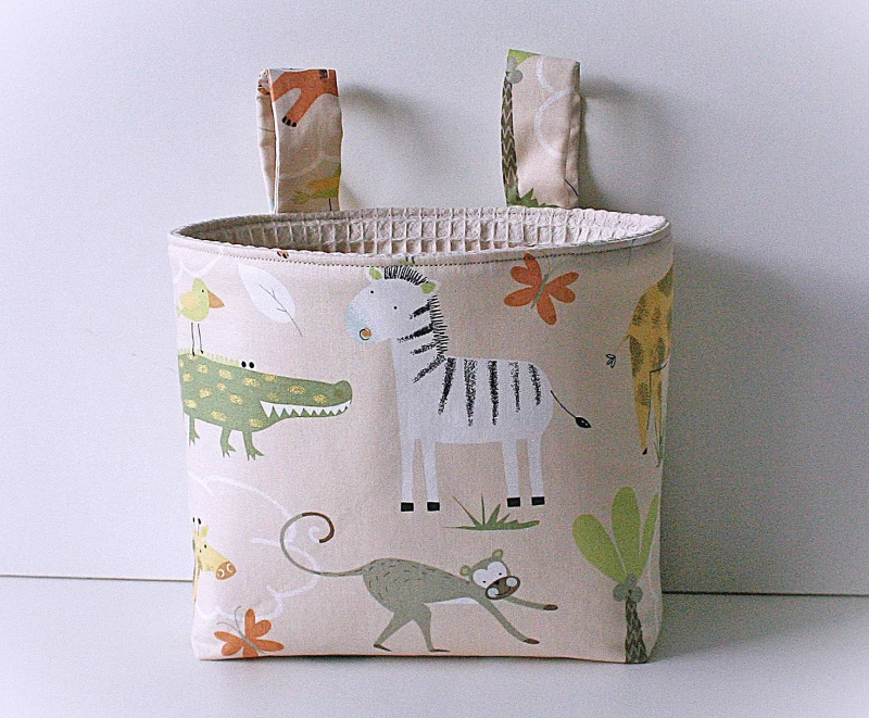 weisse Lenkertasche Heissluftballone mit blauem Innenstoff