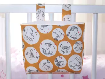 Hängetasche gelb weiss kleine Tiere