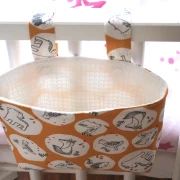 Hängetasche gelb weiss kleine Tiere