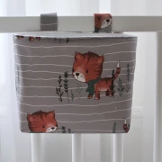 weisse Lenkertasche Heissluftballone mit blauem Innenstoff