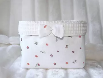 Stoffkorb Streublümchen mit Schleife