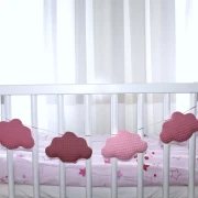 Wolkengirlande altrosa-rosa 3farbig