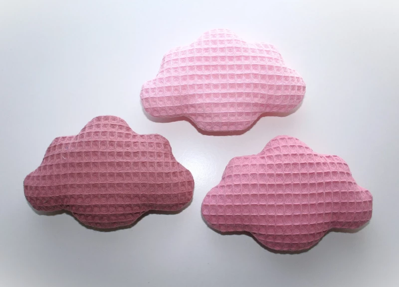 Wolkengirlande altrosa-rosa 3farbig