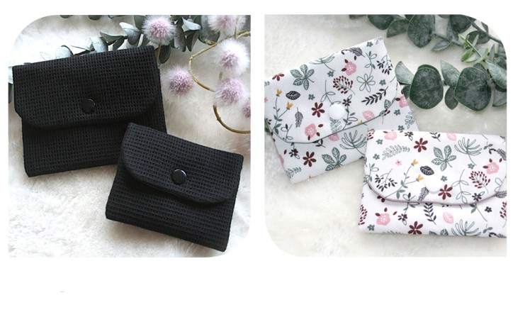 Tampontaschen, Slipeinlagentasche viele verschiedene Muster